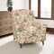 Bouquet - Green,Red & Burgundy Global,Novelty,Toile Upholstery Fabric 54 Inches"